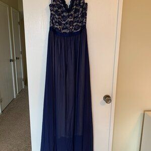 Navy Blue Maxi Dress